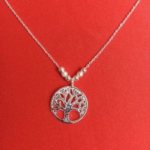 Tree of Life Pendant Necklace 925 Sterling Silver‎ NEW